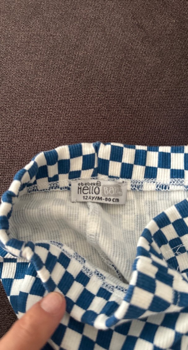 Mavi Triko Kız Tayt 3Adet. - Görsel 2