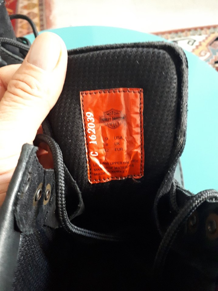 Siyah Harley-Davidson Biker Bot - Görsel 4