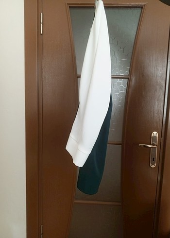 Beyaz Siyah Uzun Kollu Kadın Bluz - Görsel 4