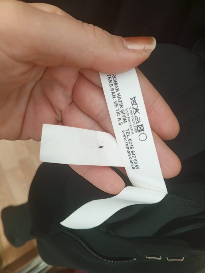 Siyah Uzun Kollu Kadın Tulum - Görsel 5