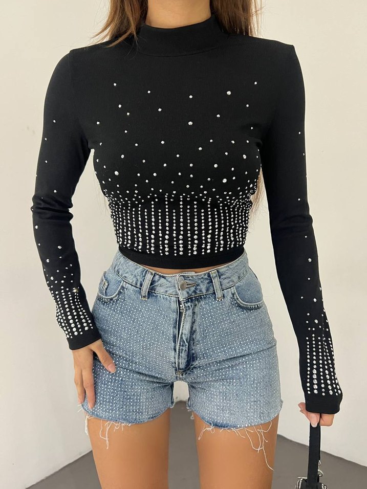 Taş İşlemeli Premium Bluz - Görsel 2