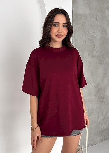 Premium Seri Standart Beden Oversize Basic T-Shirt - Görsel 9