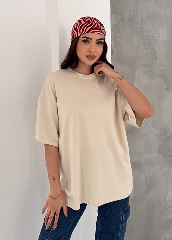 Premium Seri Standart Beden Oversize Basic T-Shirt - Görsel 4