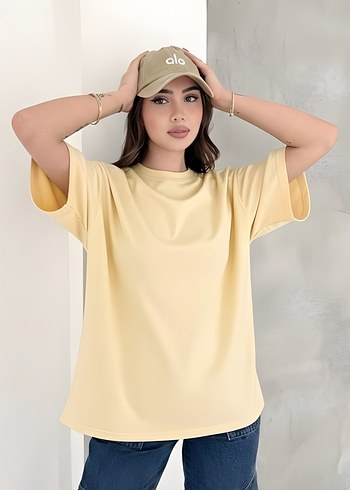 Premium Seri Standart Beden Oversize Basic T-Shirt - Görsel 2