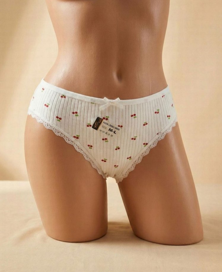 4 adeti ham pamuk külot - Görsel 2