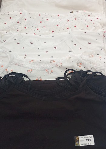 3 adet likralı %100 pamuklu atlet - Görsel 3