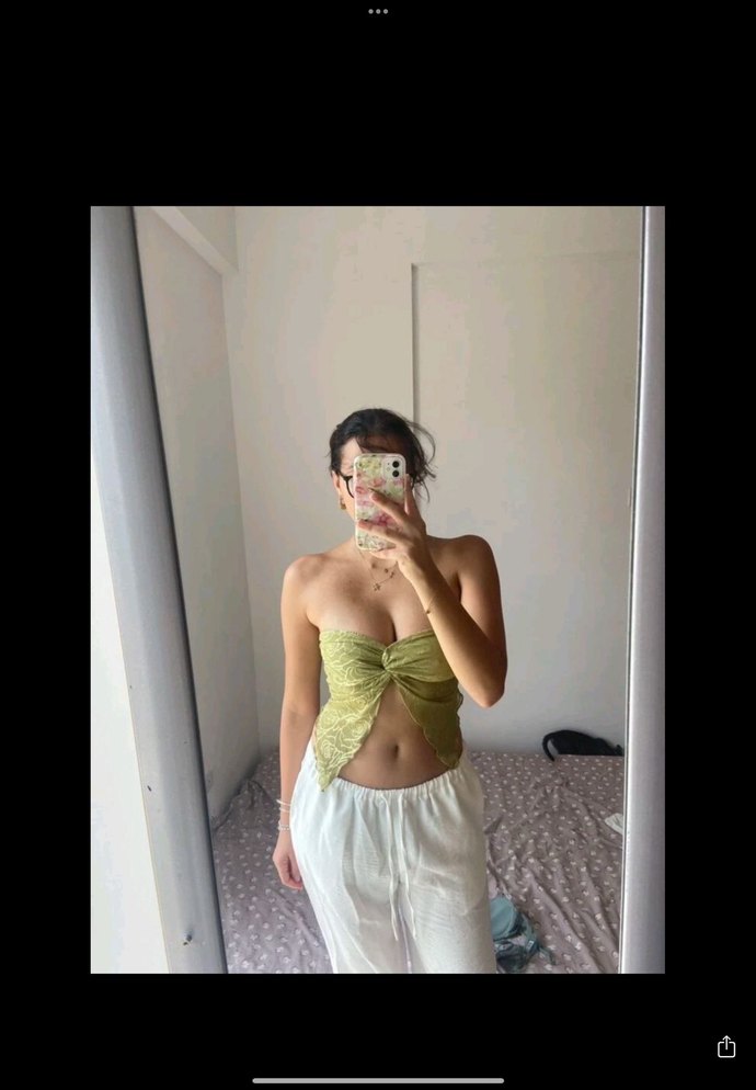 Dantel Detaylı Straplez Bohem Büstiyer - Görsel 3