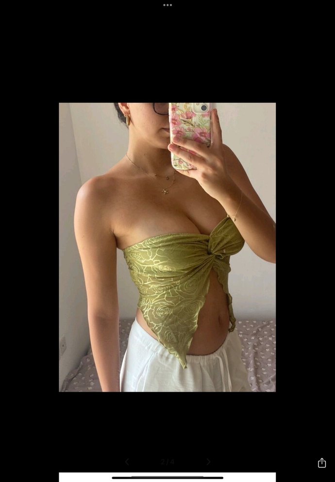 Dantel Detaylı Straplez Bohem Büstiyer - Görsel 2