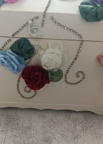 Beden Renk Çiçek Detaylı büyük boy sandik