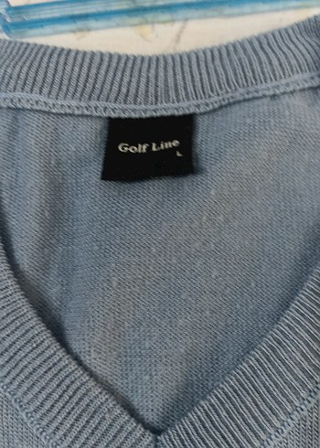 Zara V Yaka Uzun Kollu Mavi Triko Kadın Kazak