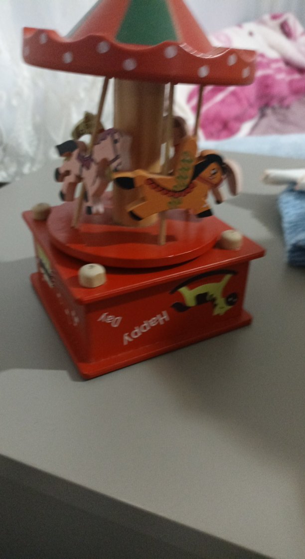 Renkli Kırmızı Müzikli Atlı Karınca Oyuncak - Görsel 2