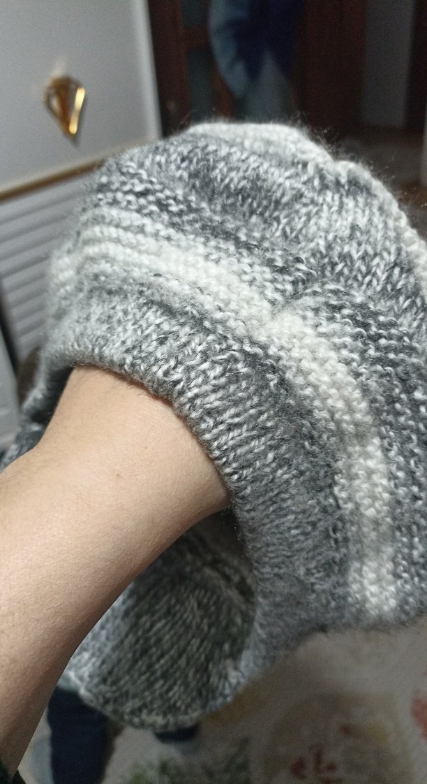 Gri Örgü Kadın Bere - Görsel 3