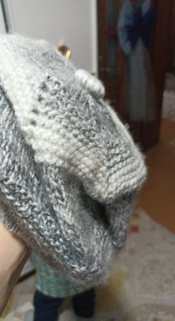 Gri Örgü Kadın Bere - Görsel 2