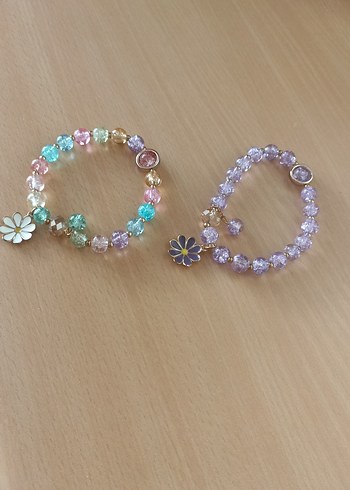 Renkli Boncuklu Çiçekli Kadın Bileklik - Görsel 3