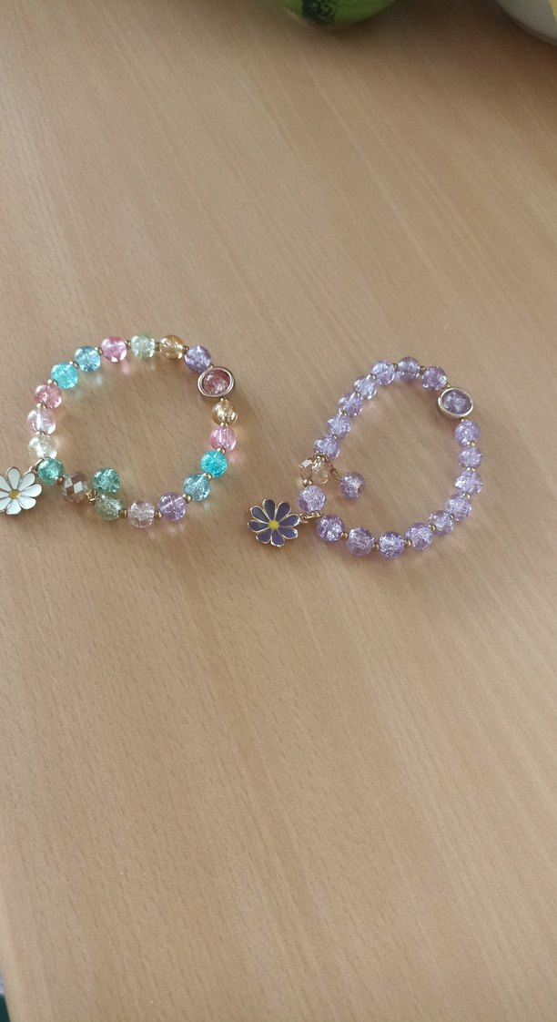Renkli Boncuklu Çiçekli Kadın Bileklik - Görsel 2