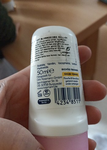 Isana Soft Blossom Kadın Roll-On Deodorant - Görsel 2