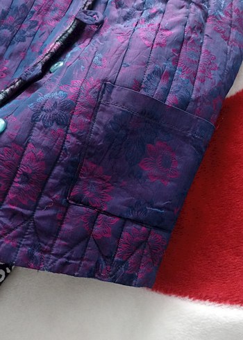 Düğmeli Mor Kadın Yelek - Görsel 2