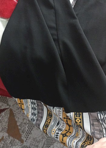 Siyah Nakışlı Kadın Kimono - Görsel 8