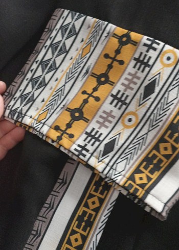 Siyah Nakışlı Kadın Kimono - Görsel 6