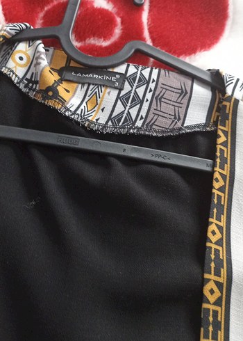 Siyah Nakışlı Kadın Kimono - Görsel 5