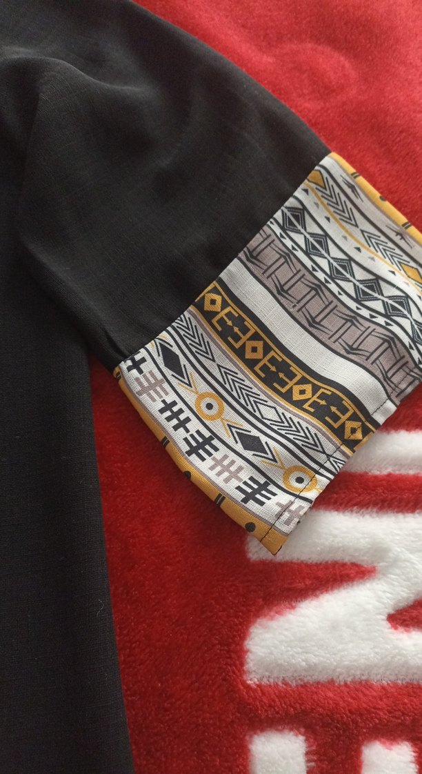 Siyah Nakışlı Kadın Kimono - Görsel 4