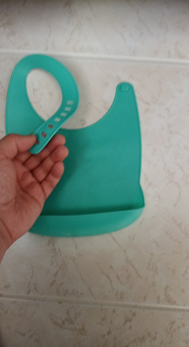 Turkuaz Bebek Mama Önlüğü - Görsel 2