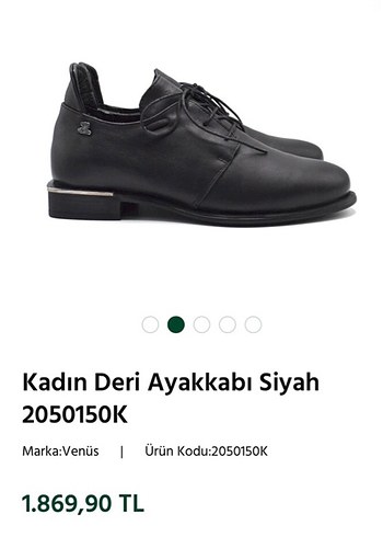 Siyah Deri  Klasik Ofis Ayakkabısı - Görsel 4