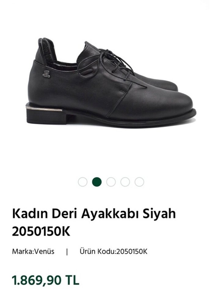 Siyah Deri  Klasik Ofis Ayakkabısı - Görsel 4