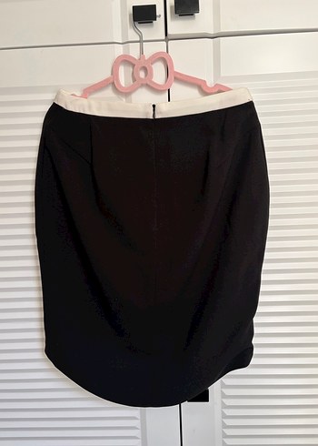 Siyah Midi Kalem Etek Kemerli - Görsel 2