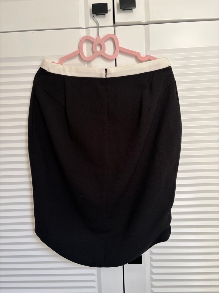 Siyah Midi Kalem Etek Kemerli - Görsel 2