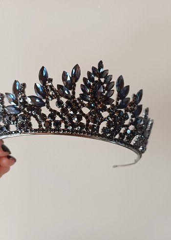 Mavi Cam Taşlı Gotik Taç - Görsel 6