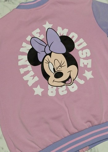Kız Çocuk Minnie Mouse Fermuarlı Sweatshirt - Görsel 3