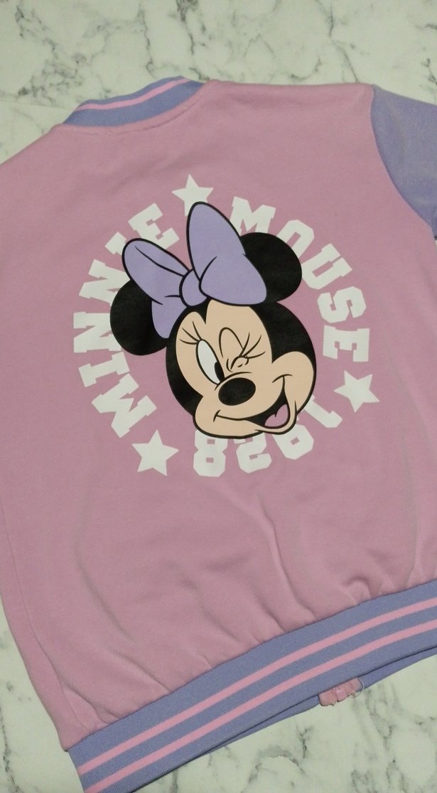 Kız Çocuk Minnie Mouse Fermuarlı Sweatshirt - Görsel 3