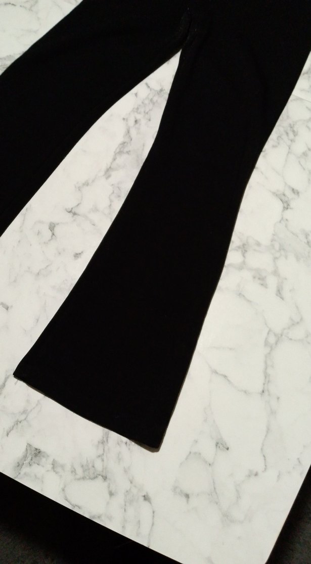 Siyah Midi Kadın Tayt - Görsel 2