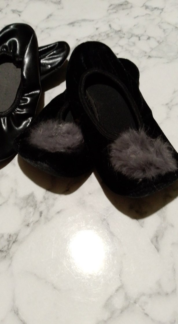 Kız Çocuk Siyah Gotik Tokalı Babet - Görsel 2