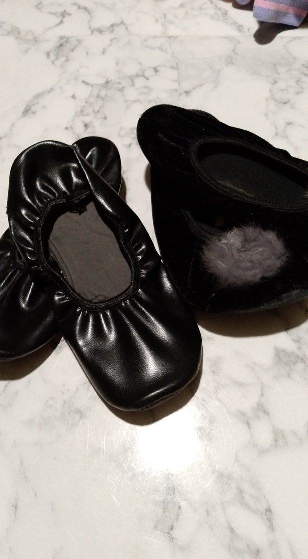 Kız Çocuk Siyah Gotik Tokalı Babet - Görsel 3