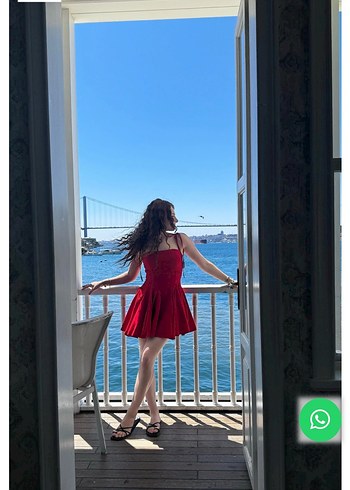 Matilda Kırmızı Elbise - Görsel 3