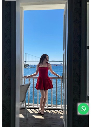 Matilda Kırmızı Elbise - Görsel 2