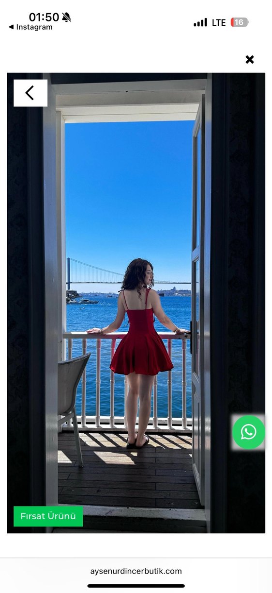 Matilda Kırmızı Elbise - Görsel 5