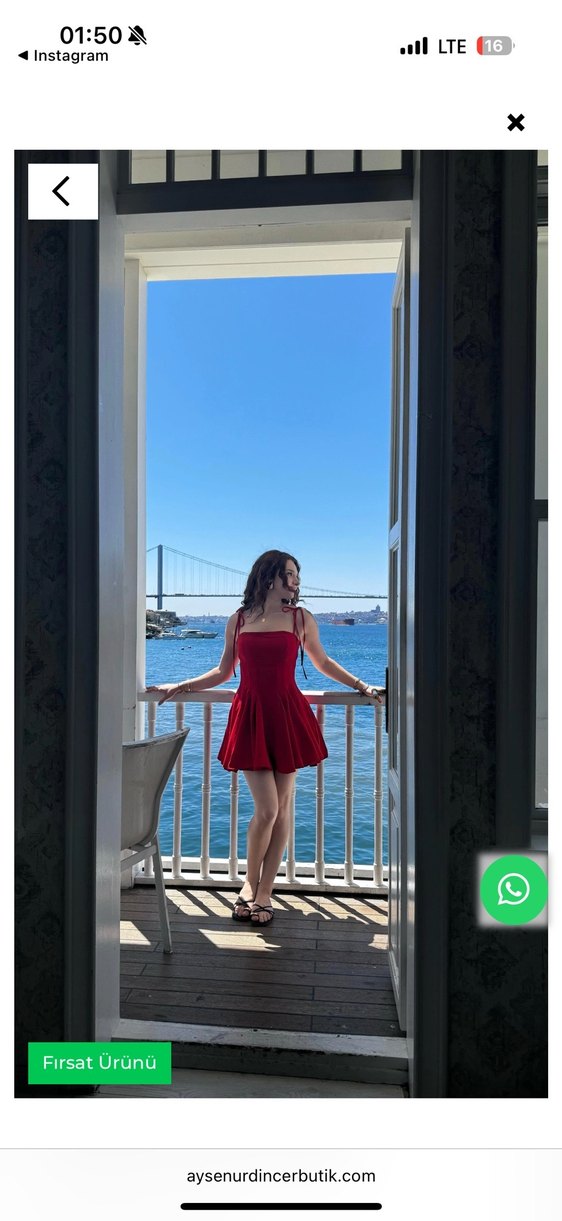 Matilda Kırmızı Elbise - Görsel 2