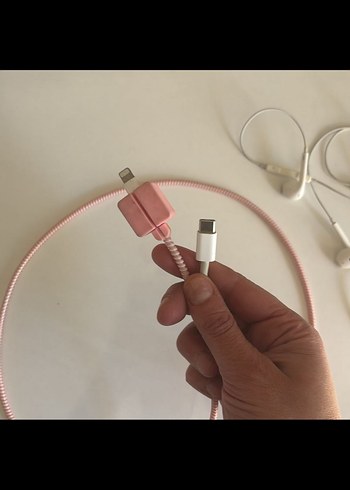 Yeşil Kulaklık Kablosu Koruyucu - Görsel 2