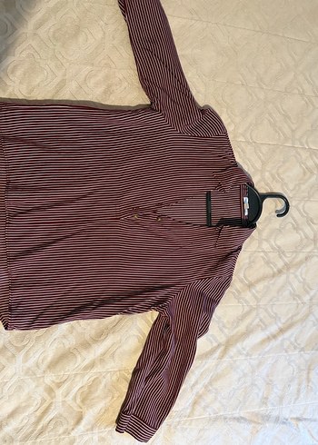 MAVİ Bordo Çizgili Uzun Kollu Kadın Gömlek - Görsel 3