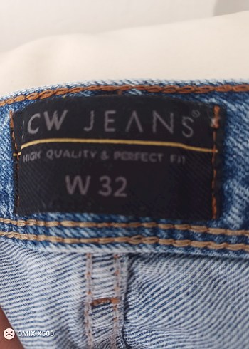 bol Kesim Mavi Kot Pantolon - Görsel 3