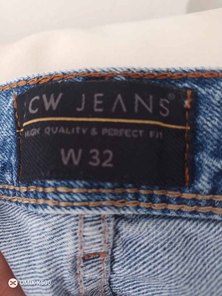 bol Kesim Mavi Kot Pantolon - Görsel 3