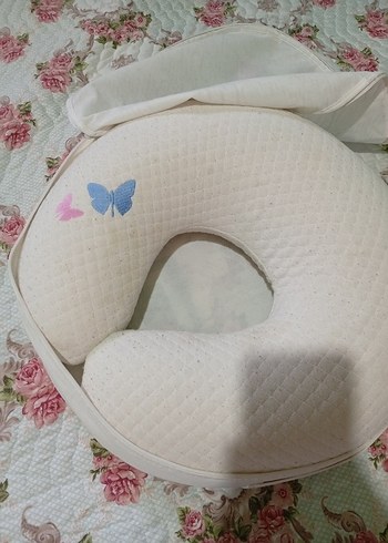 Beyaz Emzirme ve Hamilelik Destek Yastığı - Görsel 2