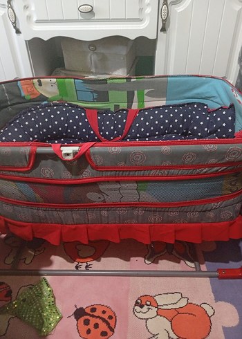 Çok Renkli Desenli Çocuk beşiği - Görsel 2