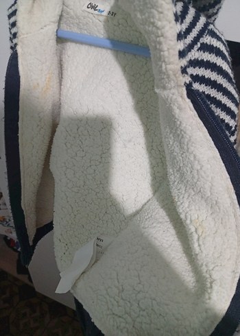 CİVİL Gri Nakış Detaylı Erkek Çocuk polarlı Ceket - Görsel 4