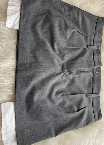 Gri Mini Kadın Etek - Görsel 2