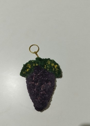 Mor Püsküllü Bohem Anahtarlık - Görsel 2