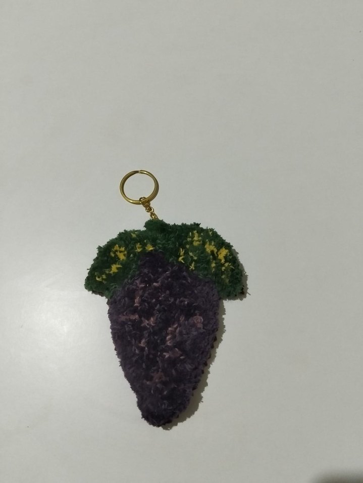 Mor Püsküllü Bohem Anahtarlık - Görsel 2